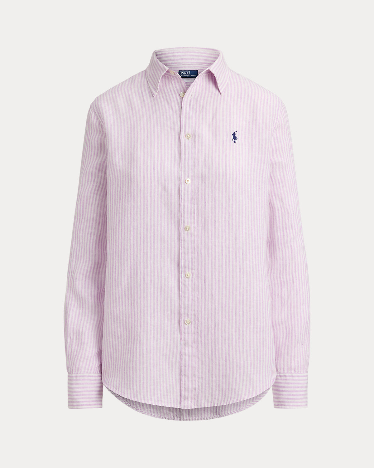 Women's Classic Fit Striped Linen Shirt