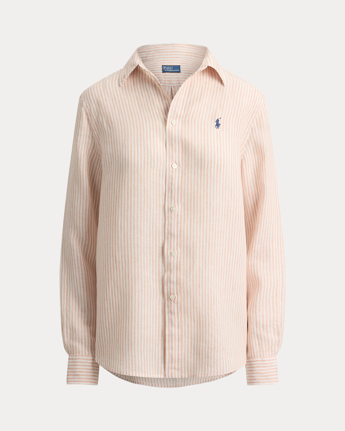 Women's Classic Fit Striped Linen Shirt