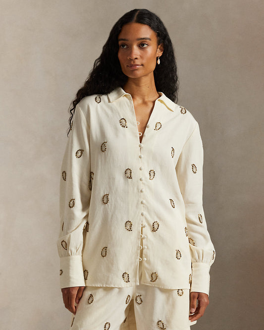 Beaded Paisley Top