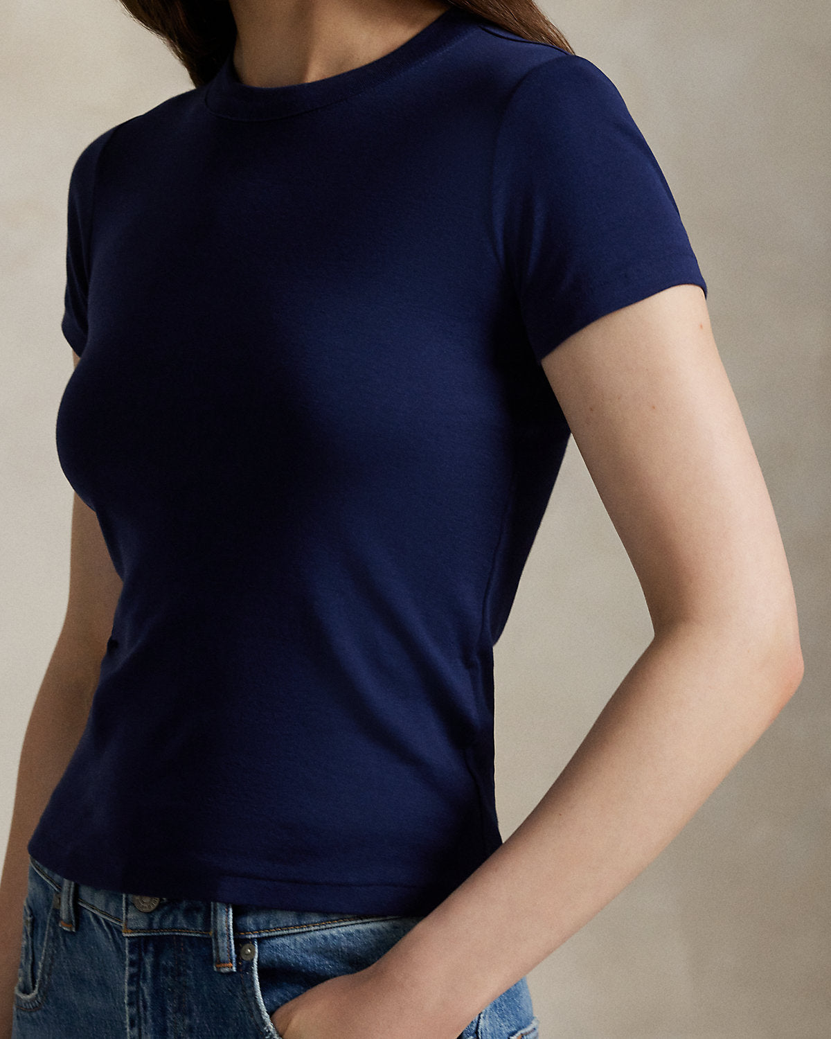 Slim Fit Stretch Cotton Tee