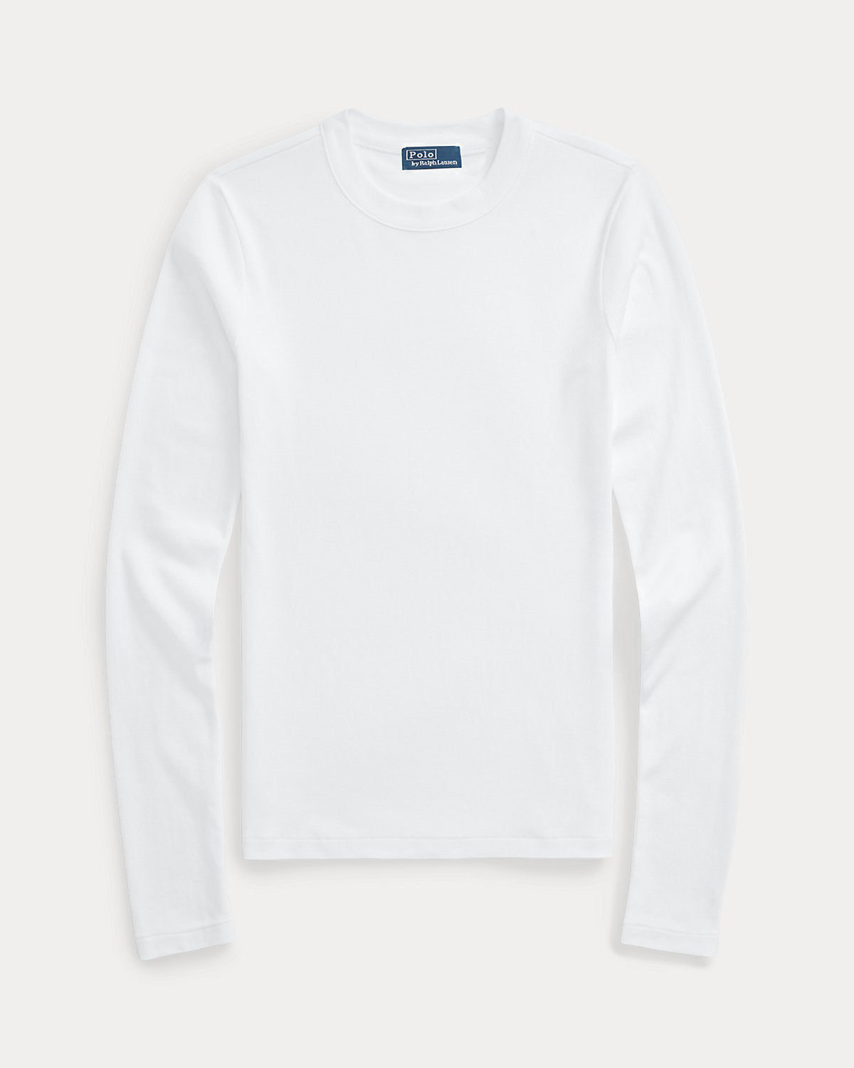 Slim Fit Stretch Cotton Long-Sleeve Tee