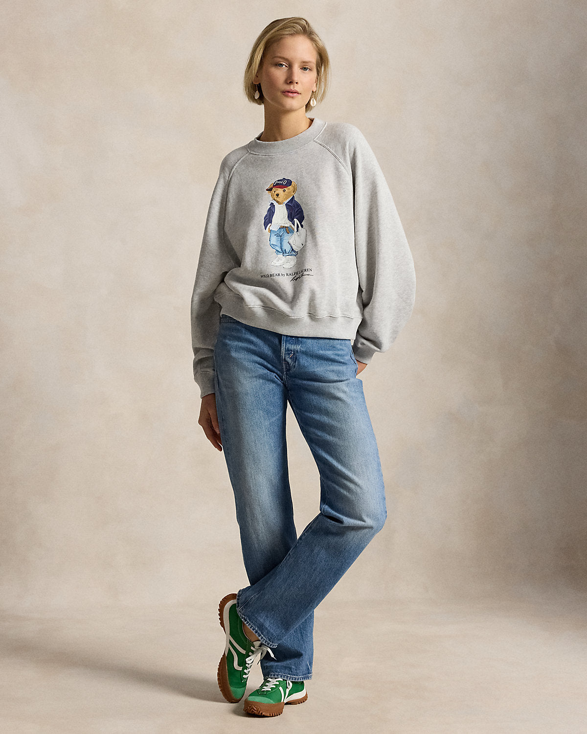 Bear Lightweight Fleece Crewneck