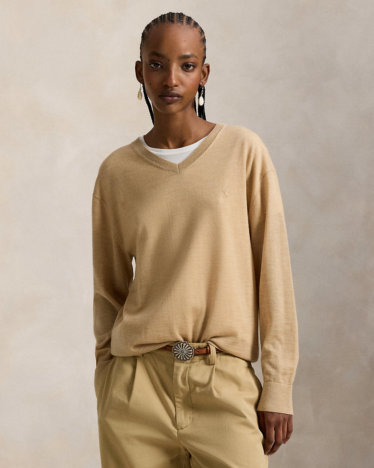 Wool V-Neck Sweater