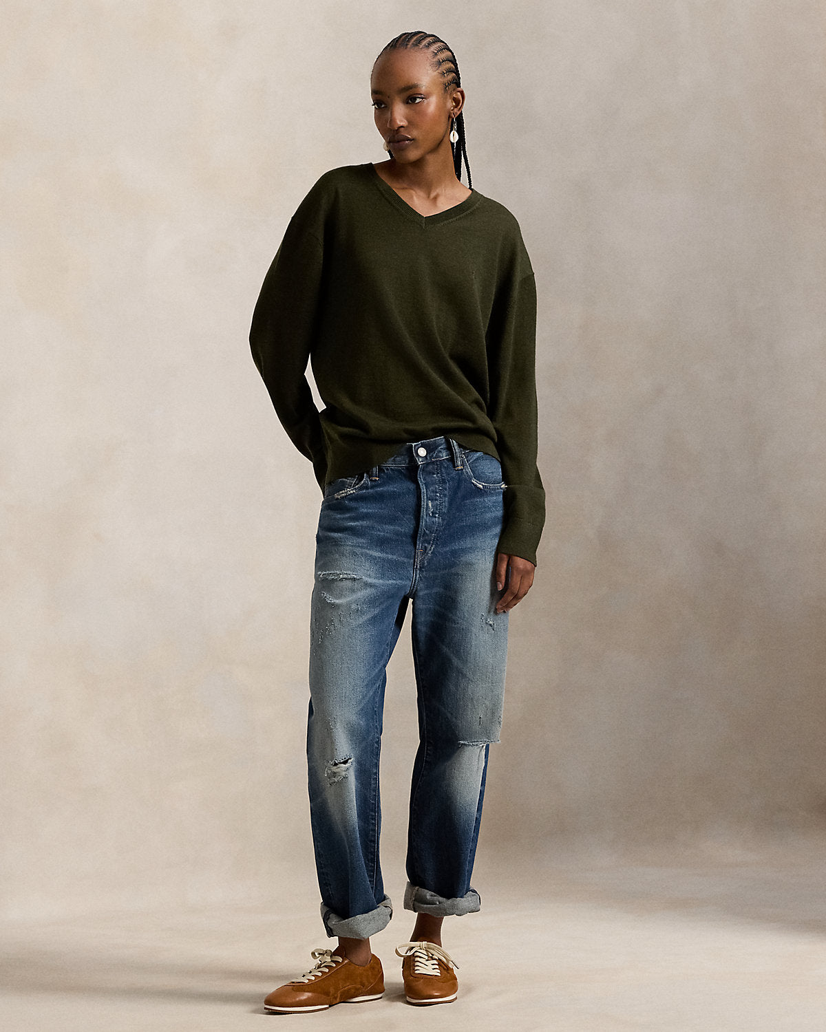 Wool V-Neck Sweater