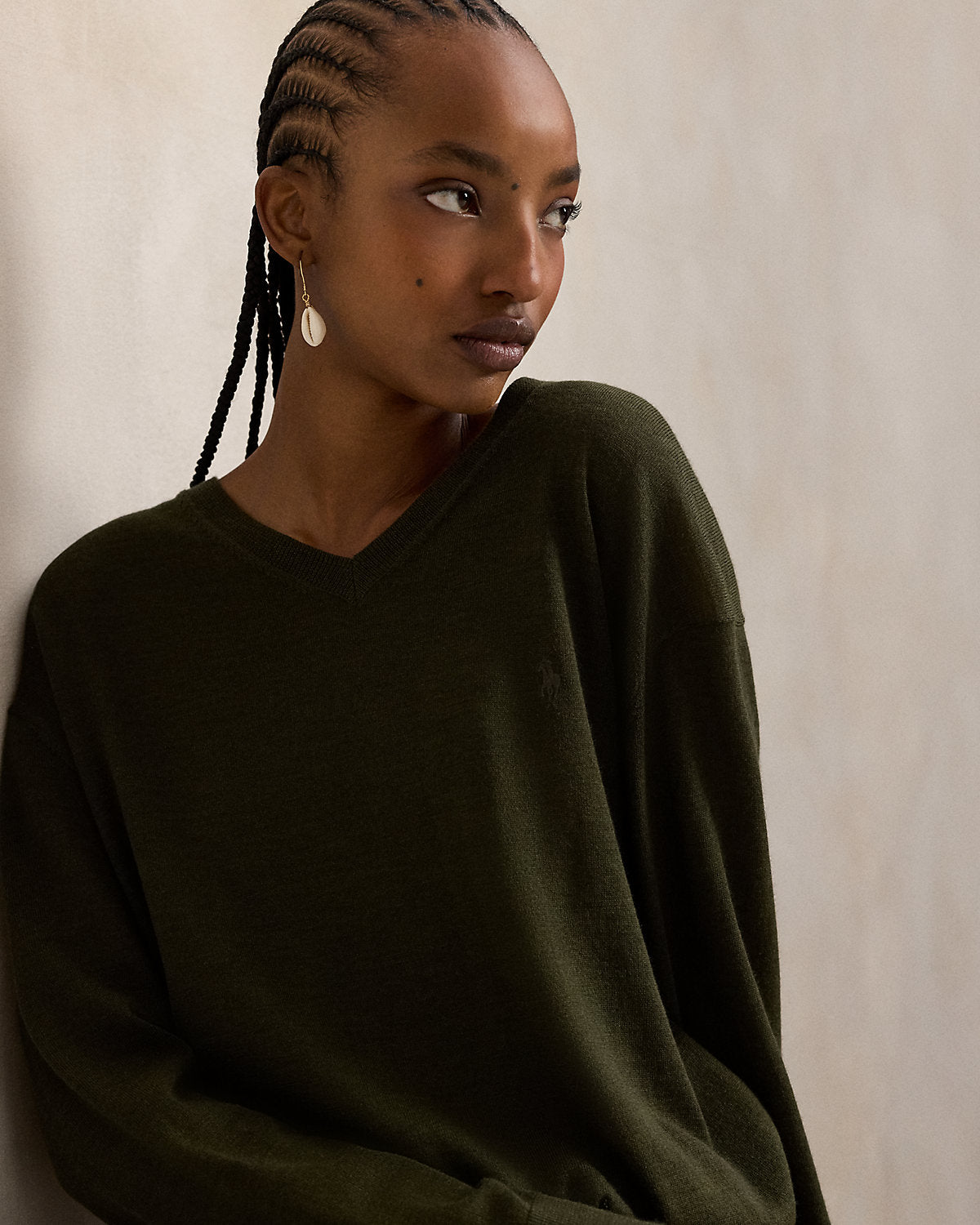 Wool V-Neck Sweater