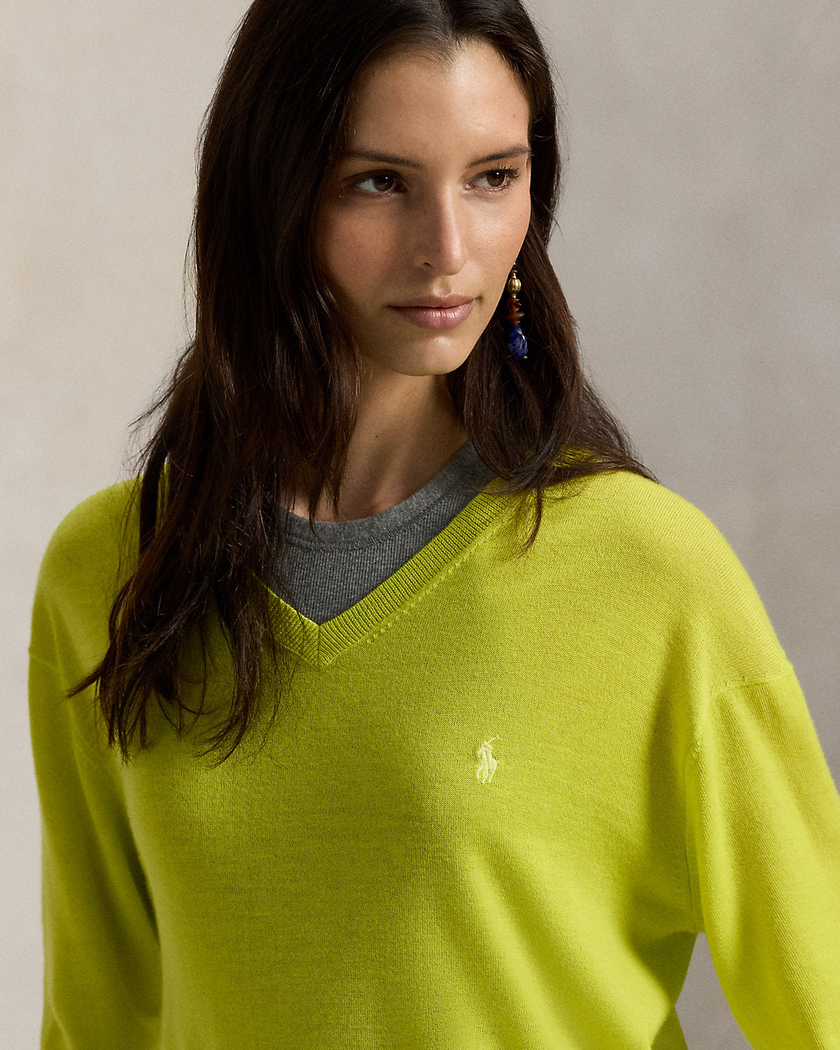 Wool V-Neck Sweater