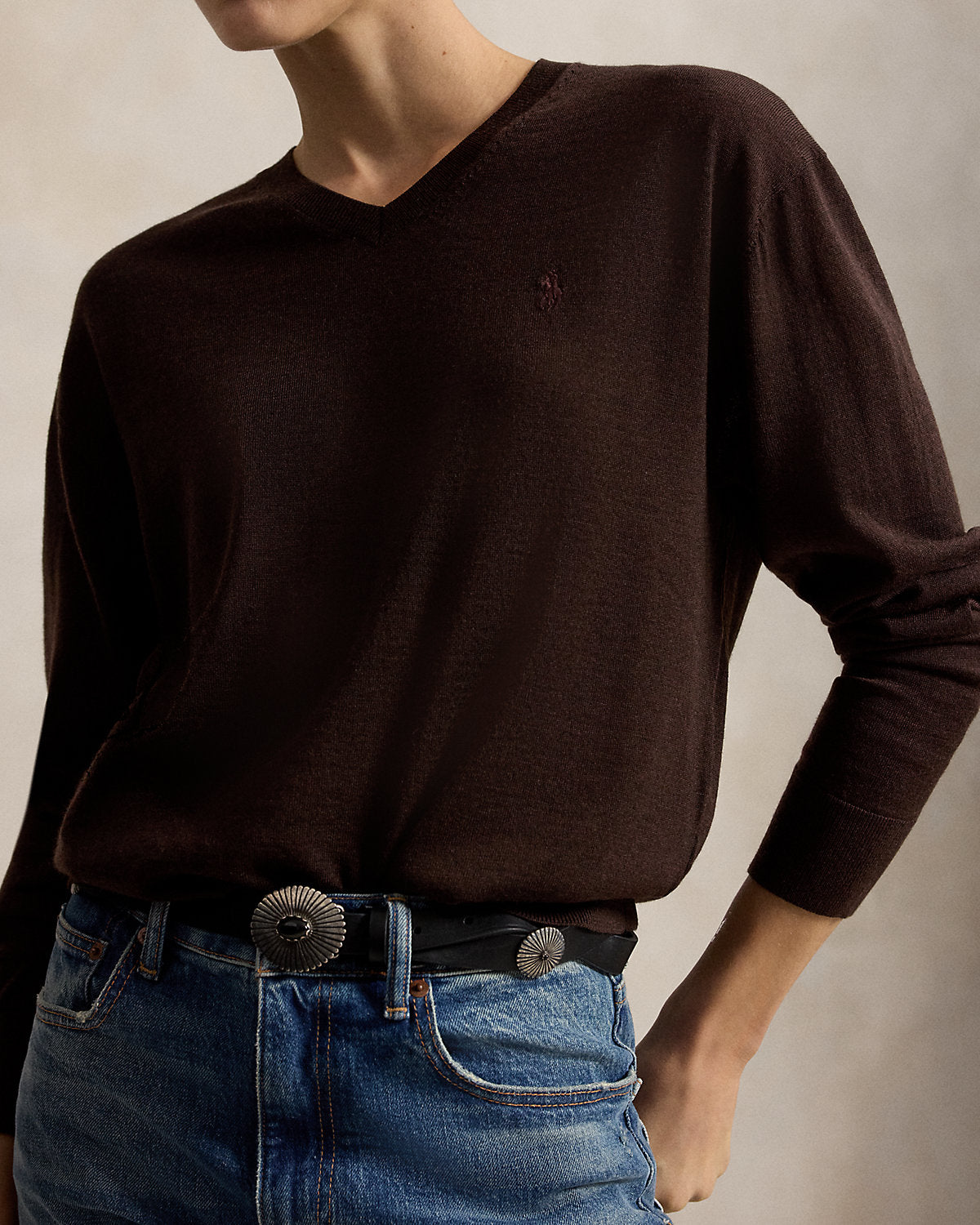 Wool V-Neck Sweater