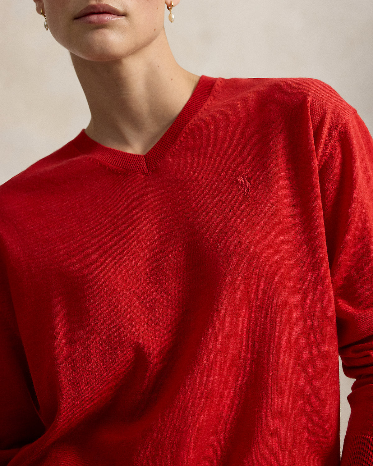 Wool V-Neck Sweater