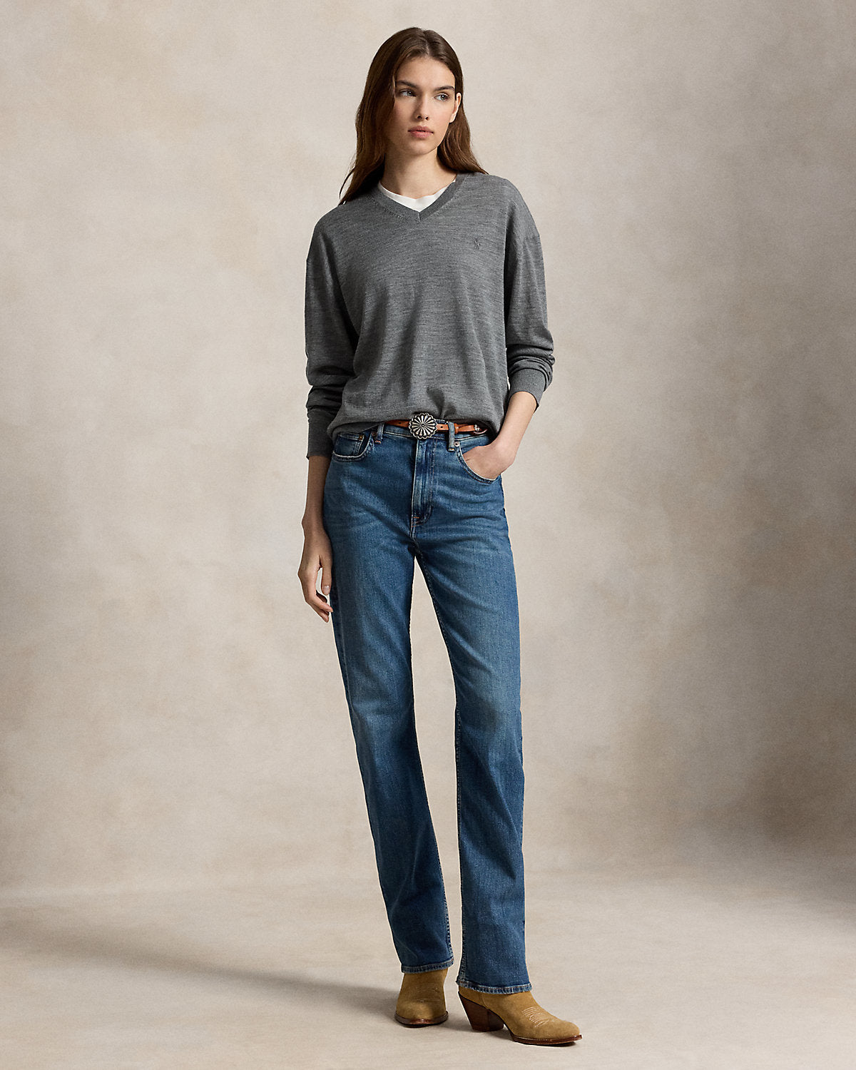 Wool V-Neck Sweater