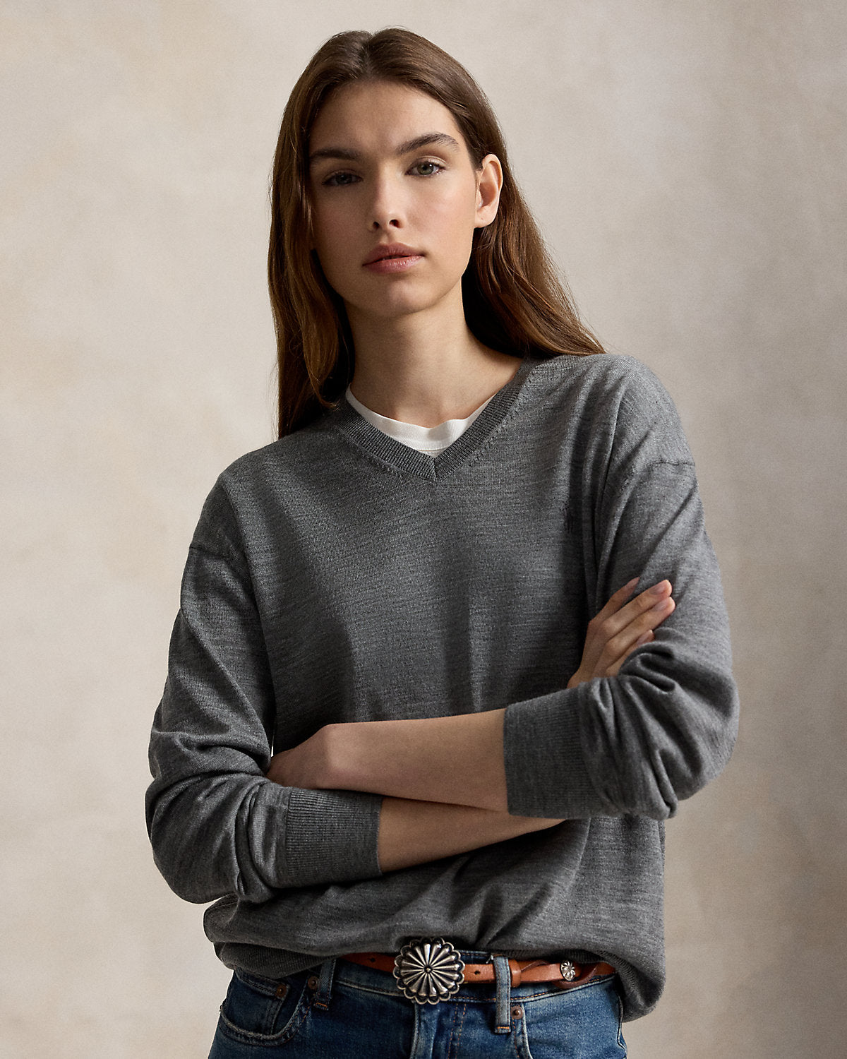 Wool V-Neck Sweater