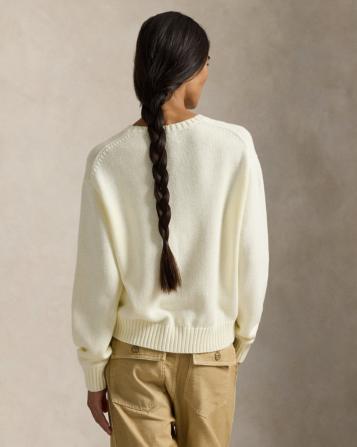 Bear Cotton Crewneck Sweater