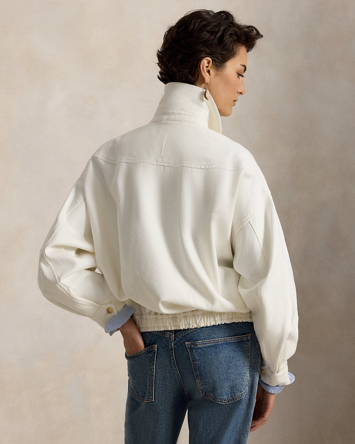 Oversize Cotton Windbreaker