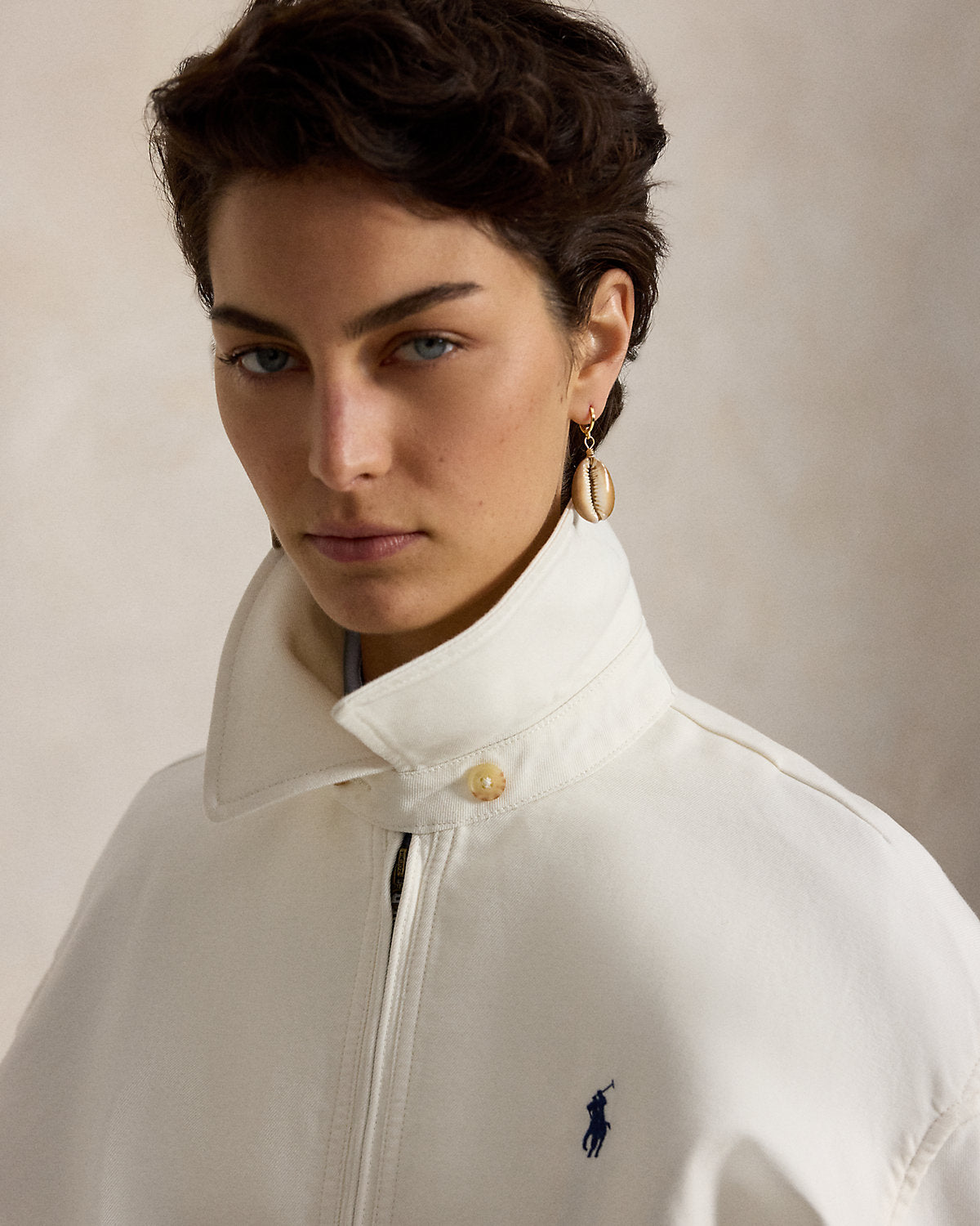 Oversize Cotton Windbreaker