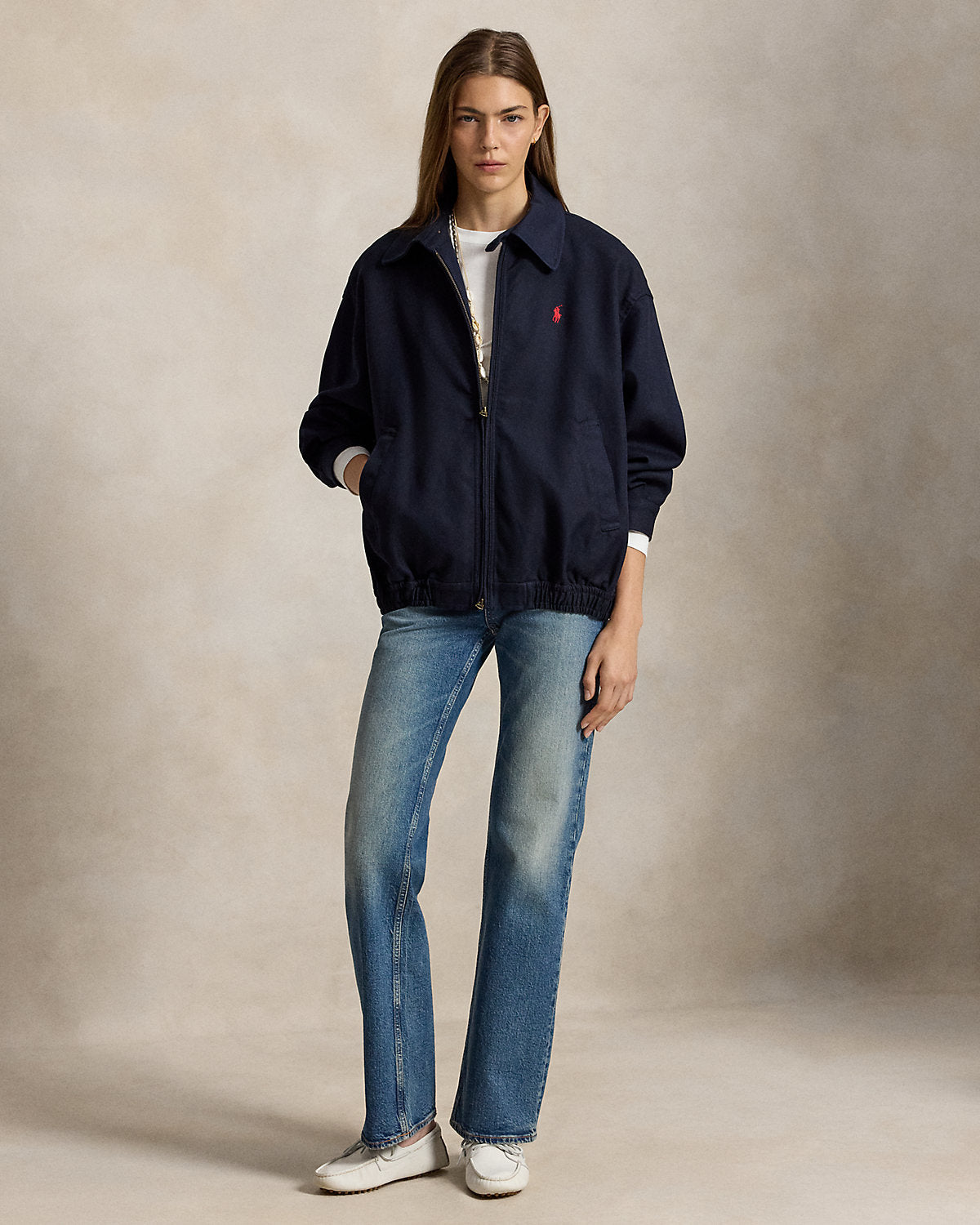 Oversize Cotton Windbreaker