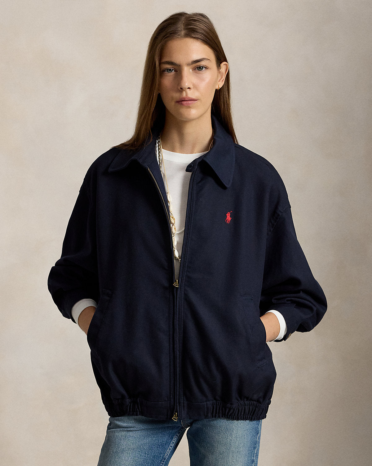 Oversize Cotton Windbreaker