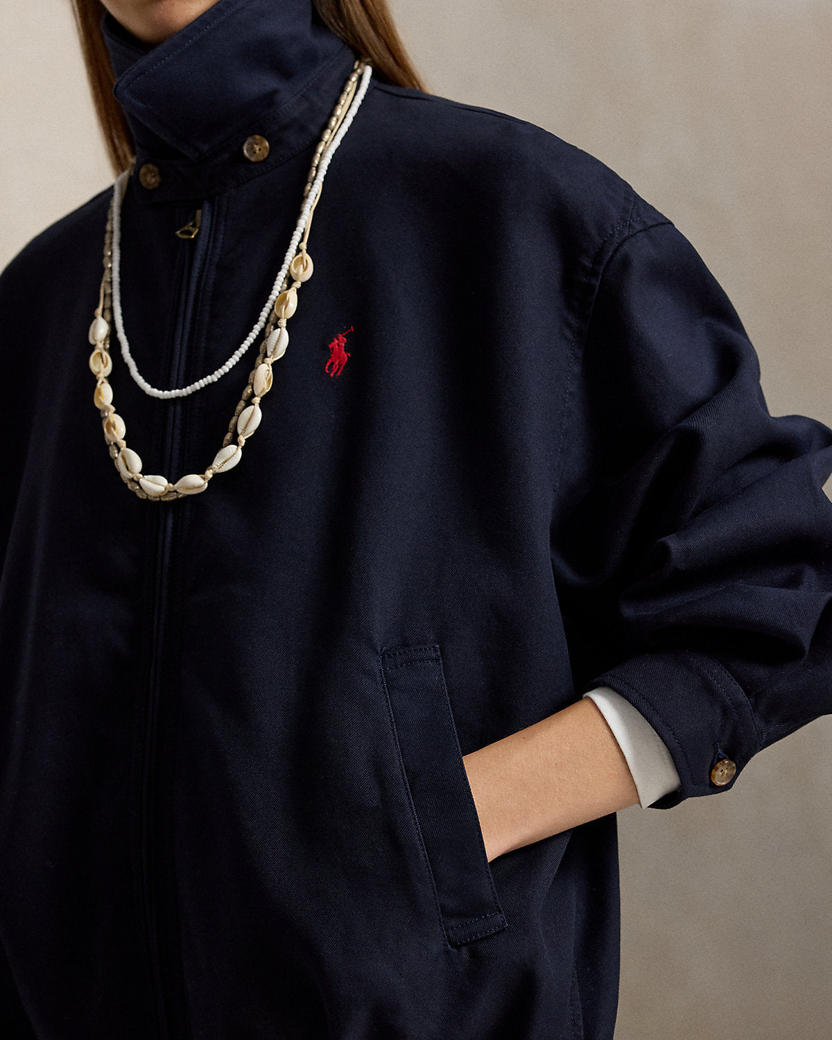 Oversize Cotton Windbreaker