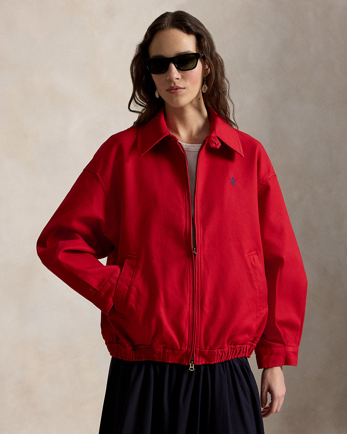 Oversize Cotton Windbreaker