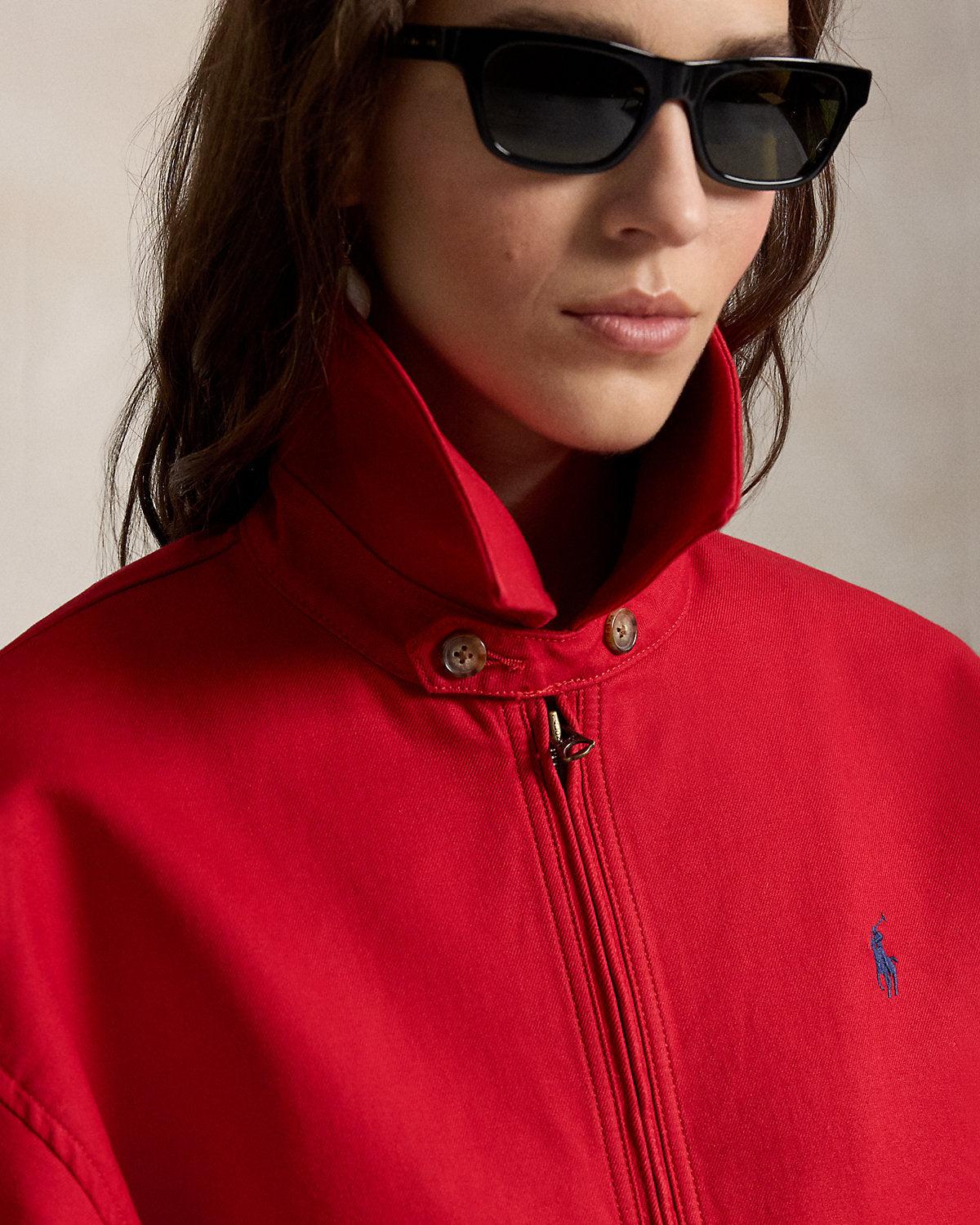 Oversize Cotton Windbreaker