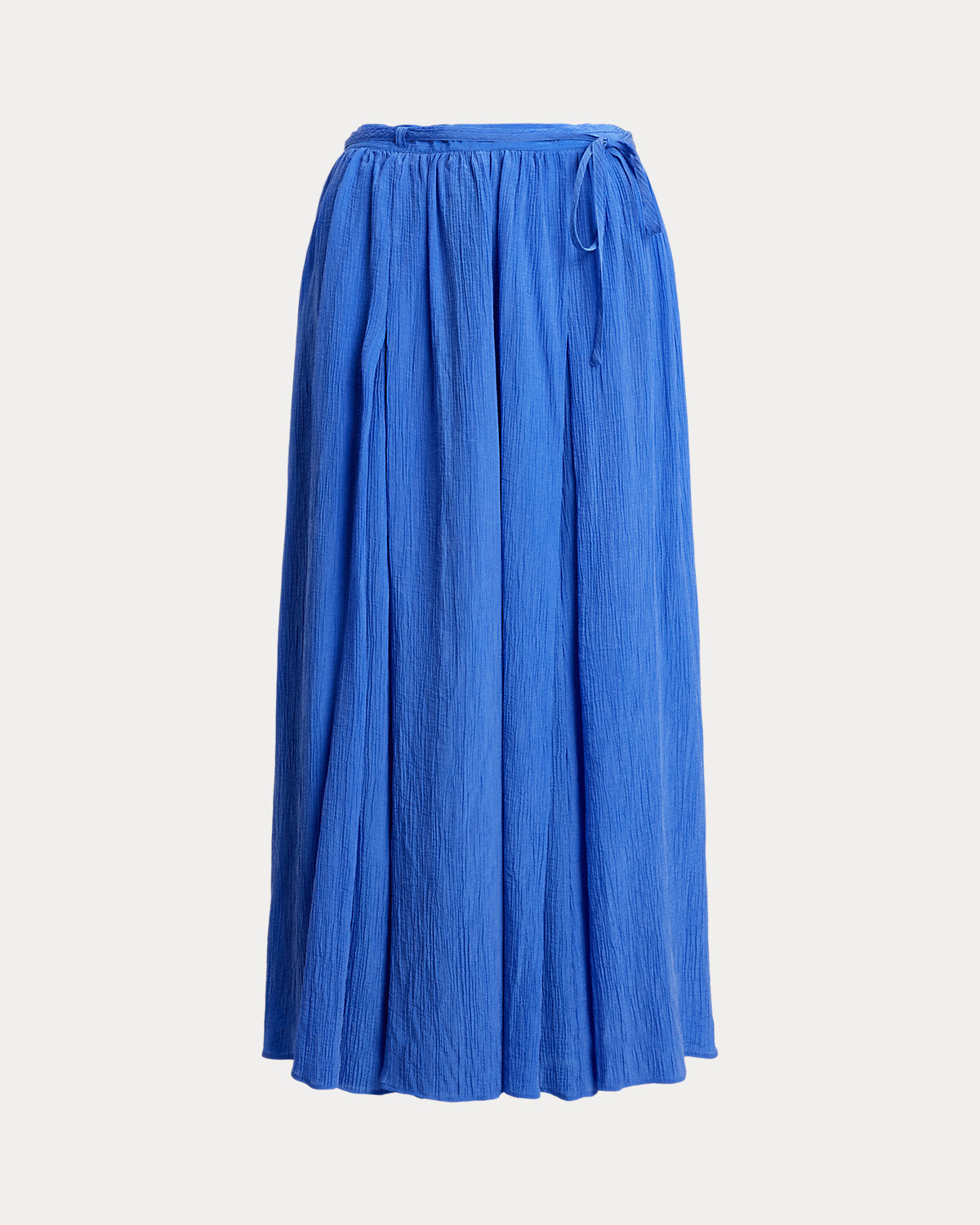 Crinkled A-Line Wrap Skirt