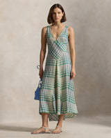 Blue Light Mauve Plaid