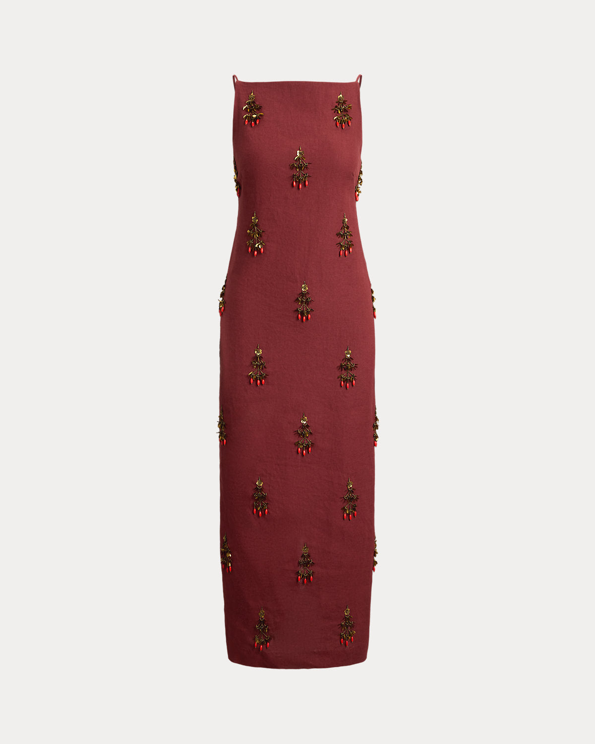 Beaded Linen Dress