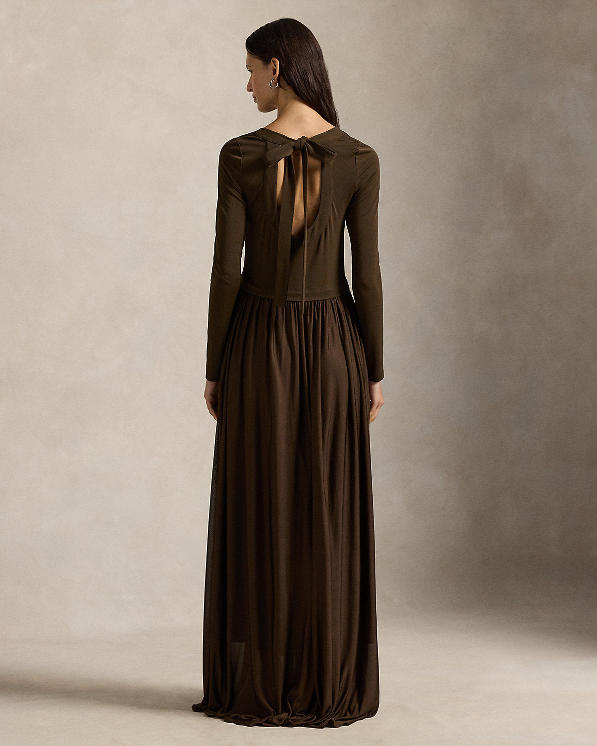 Tie-Back Jersey Maxidress