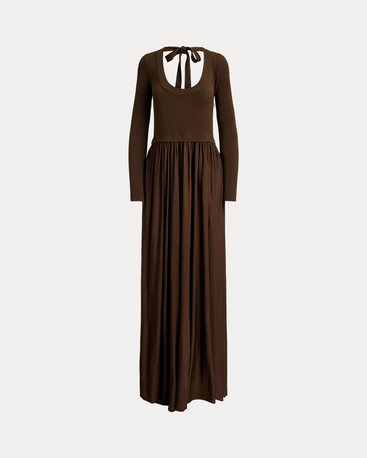 Tie-Back Jersey Maxidress