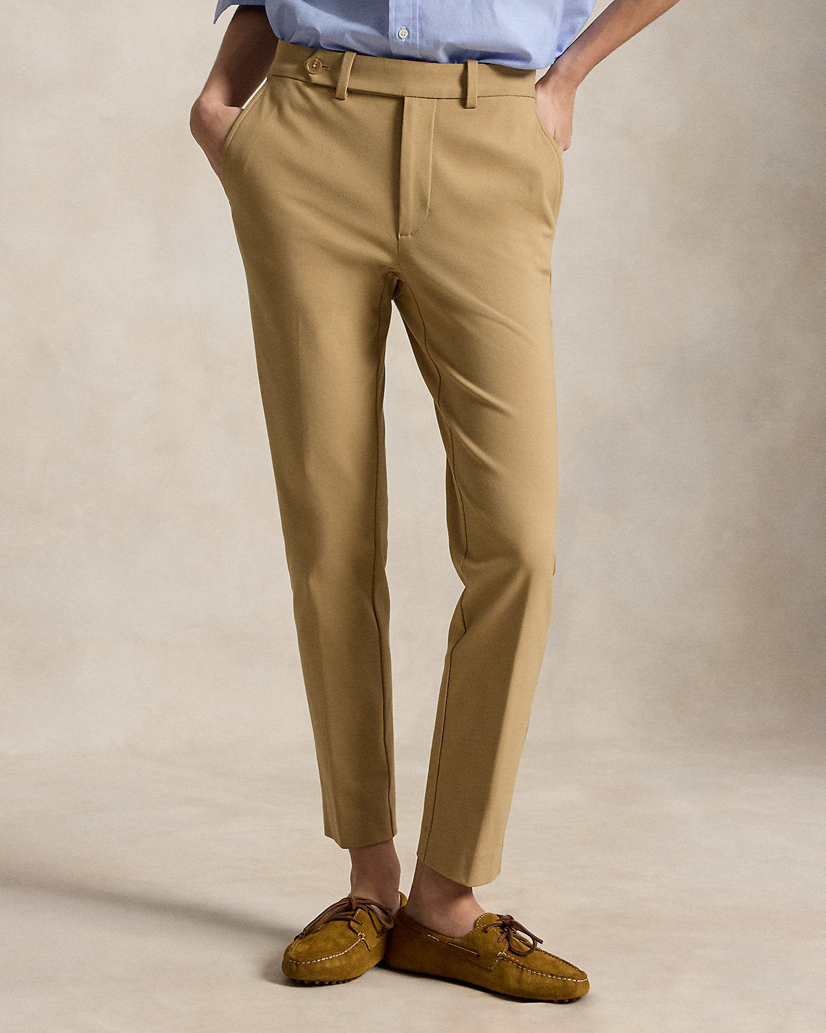 Stretch-Cotton Blend Slim Pant