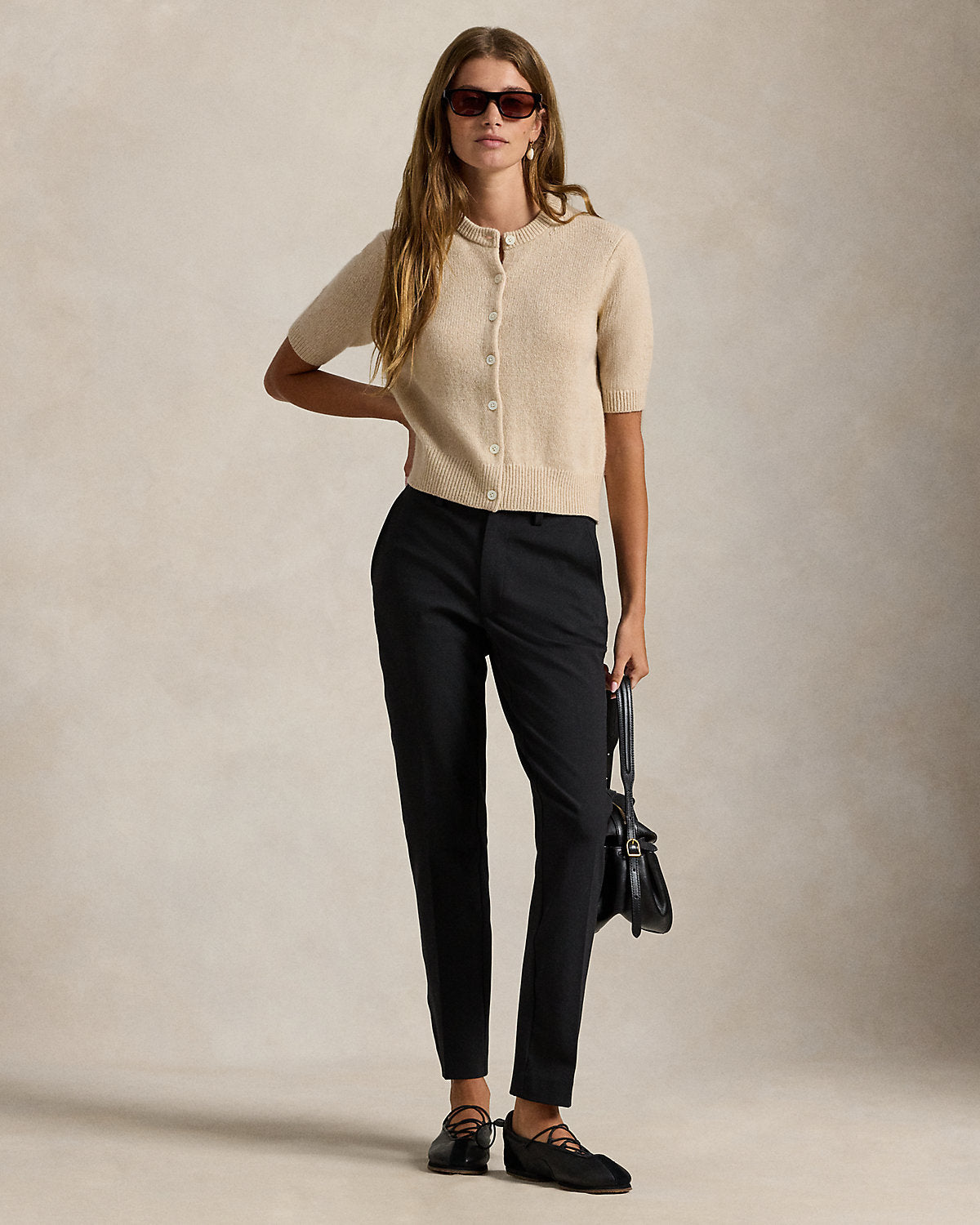Stretch-Cotton Blend Slim Pant