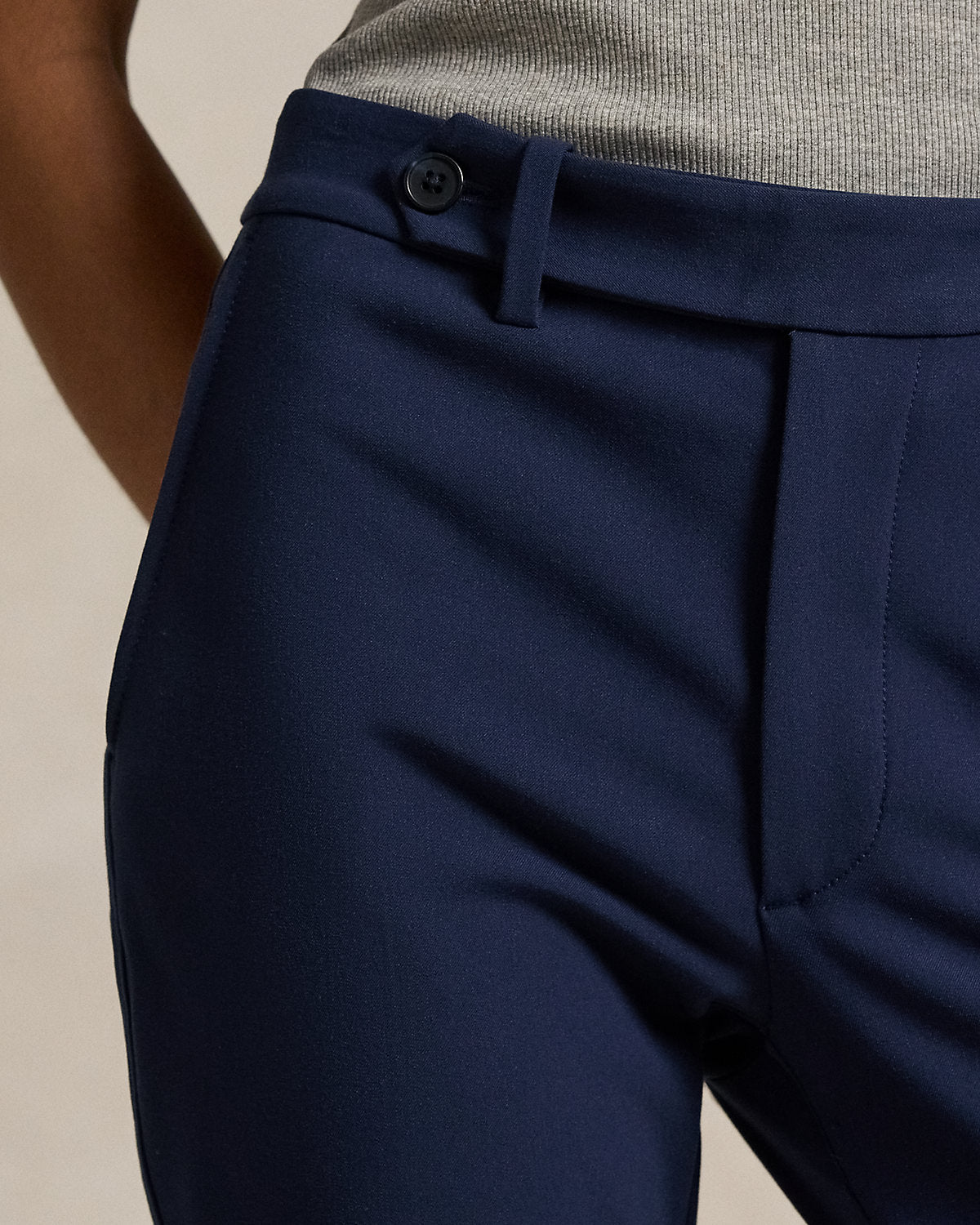 Stretch-Cotton Blend Slim Pant