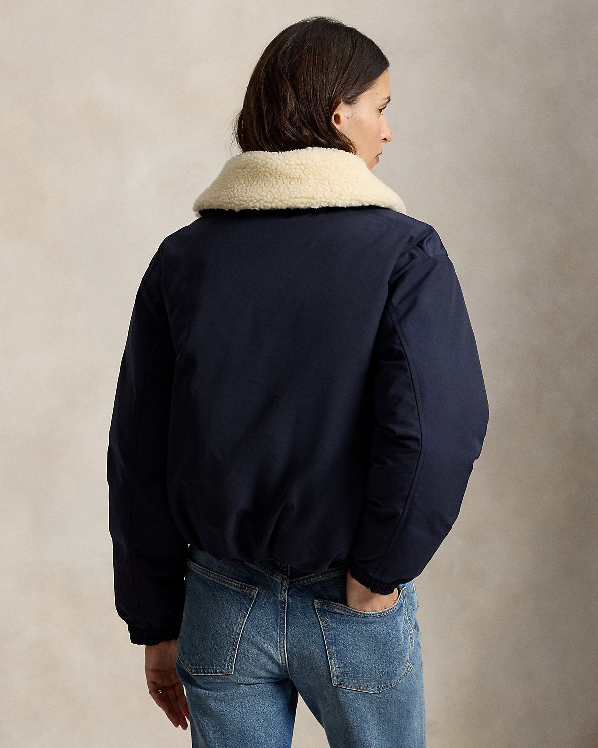 High-Pile-Collar Down Puffer Jacket