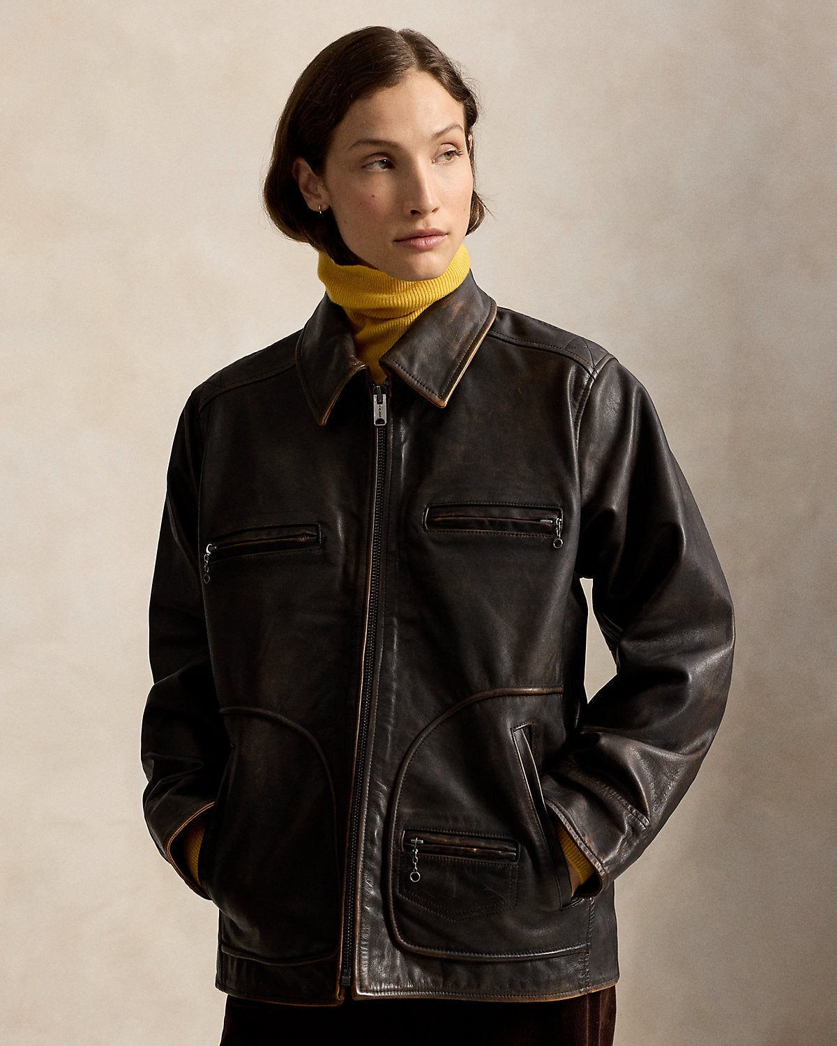 Leather Moto Jacket