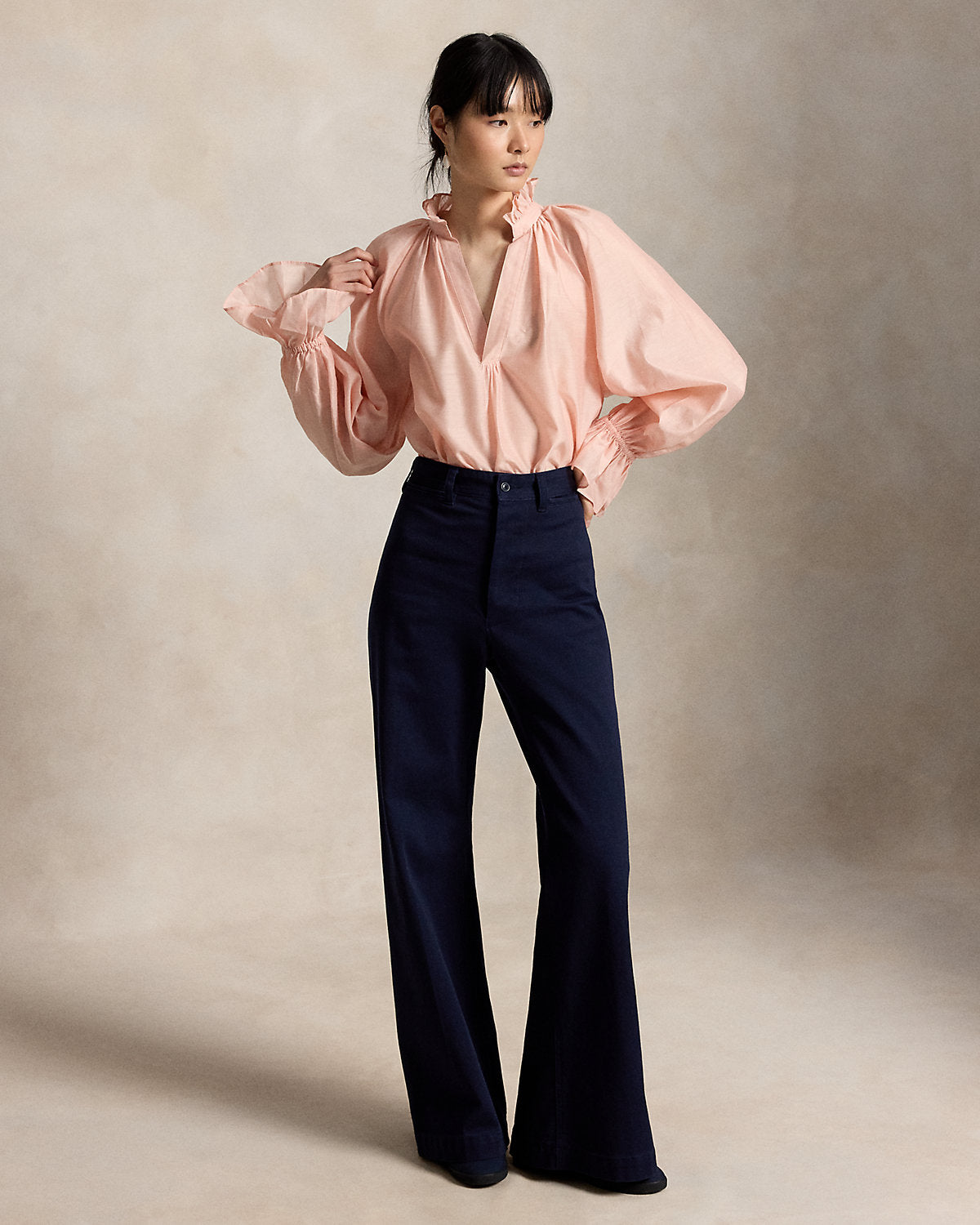 Cotton-Silk Organdy Shirt