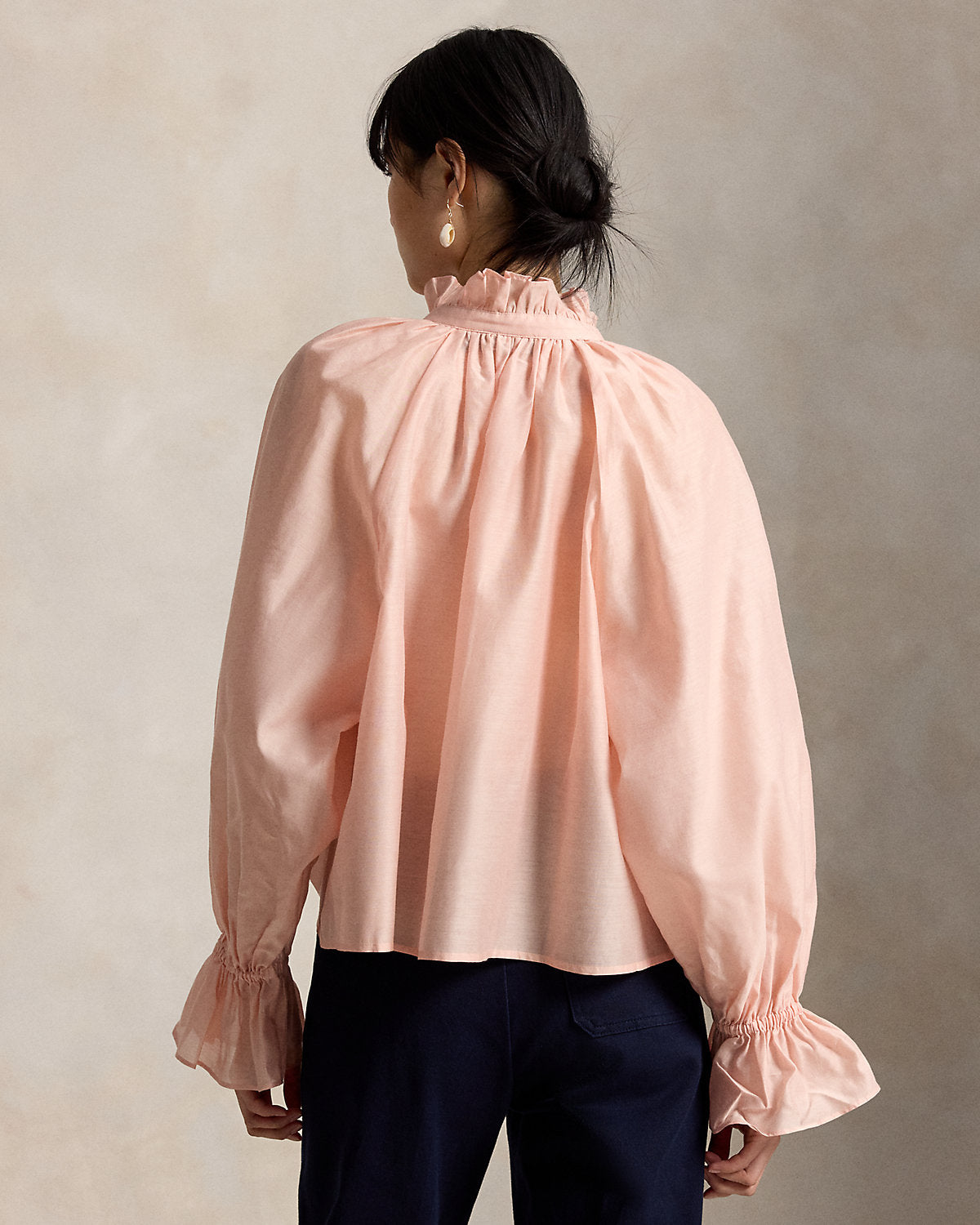 Cotton-Silk Organdy Shirt