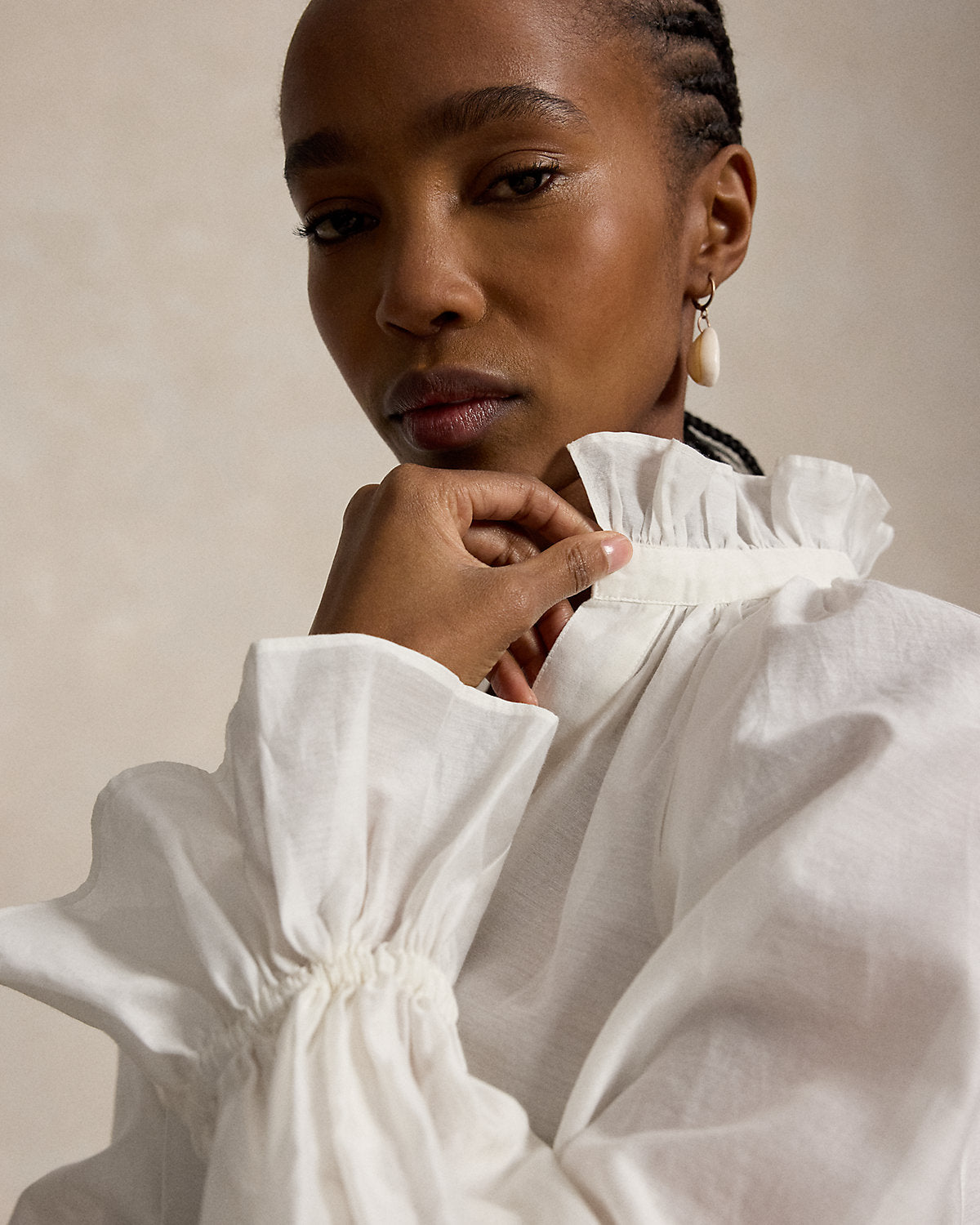 Cotton-Silk Organdy Shirt