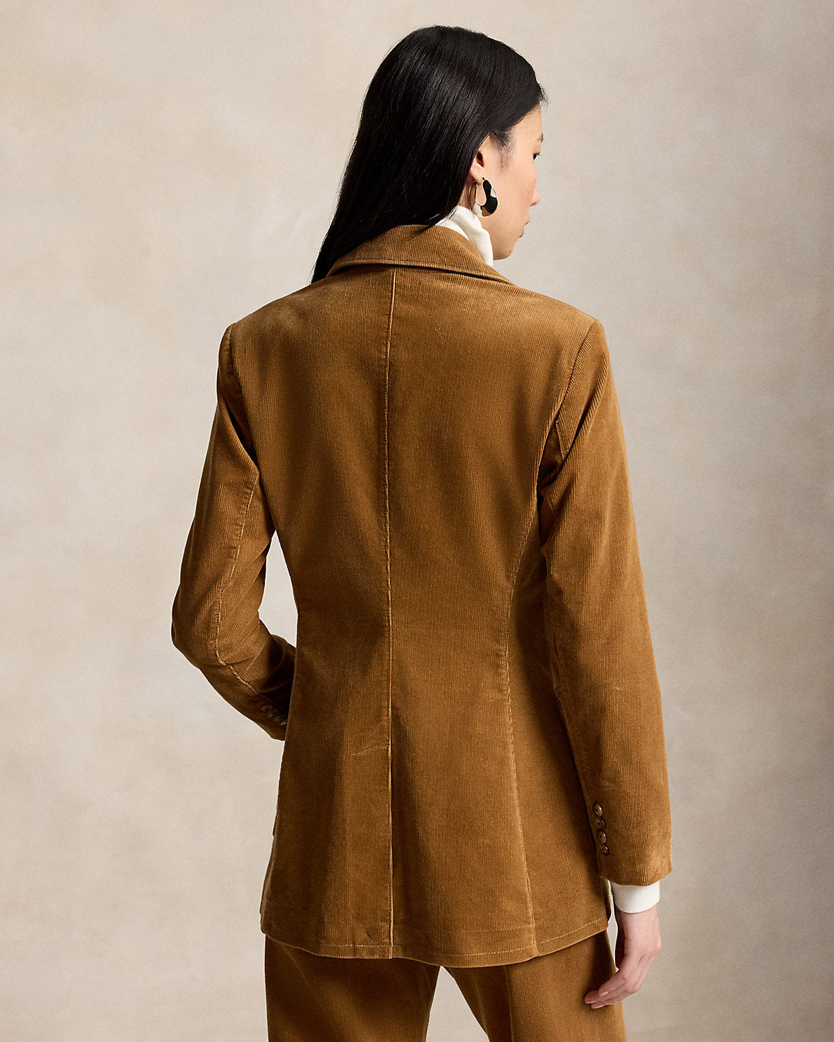 Single-Breasted Corduroy Blazer