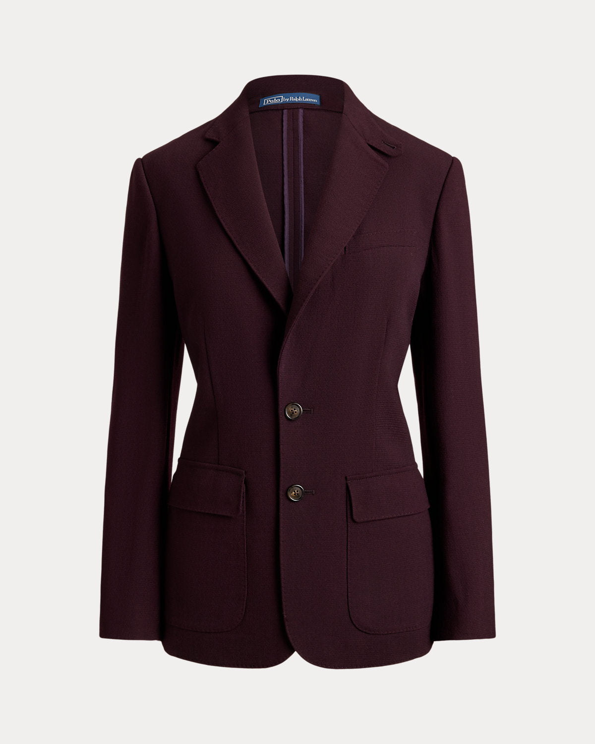 Single-Breasted Wool Crepe Blazer