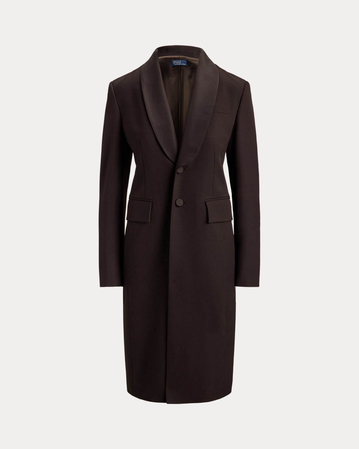 Silk-Lapel Wool Tuxedo Coat