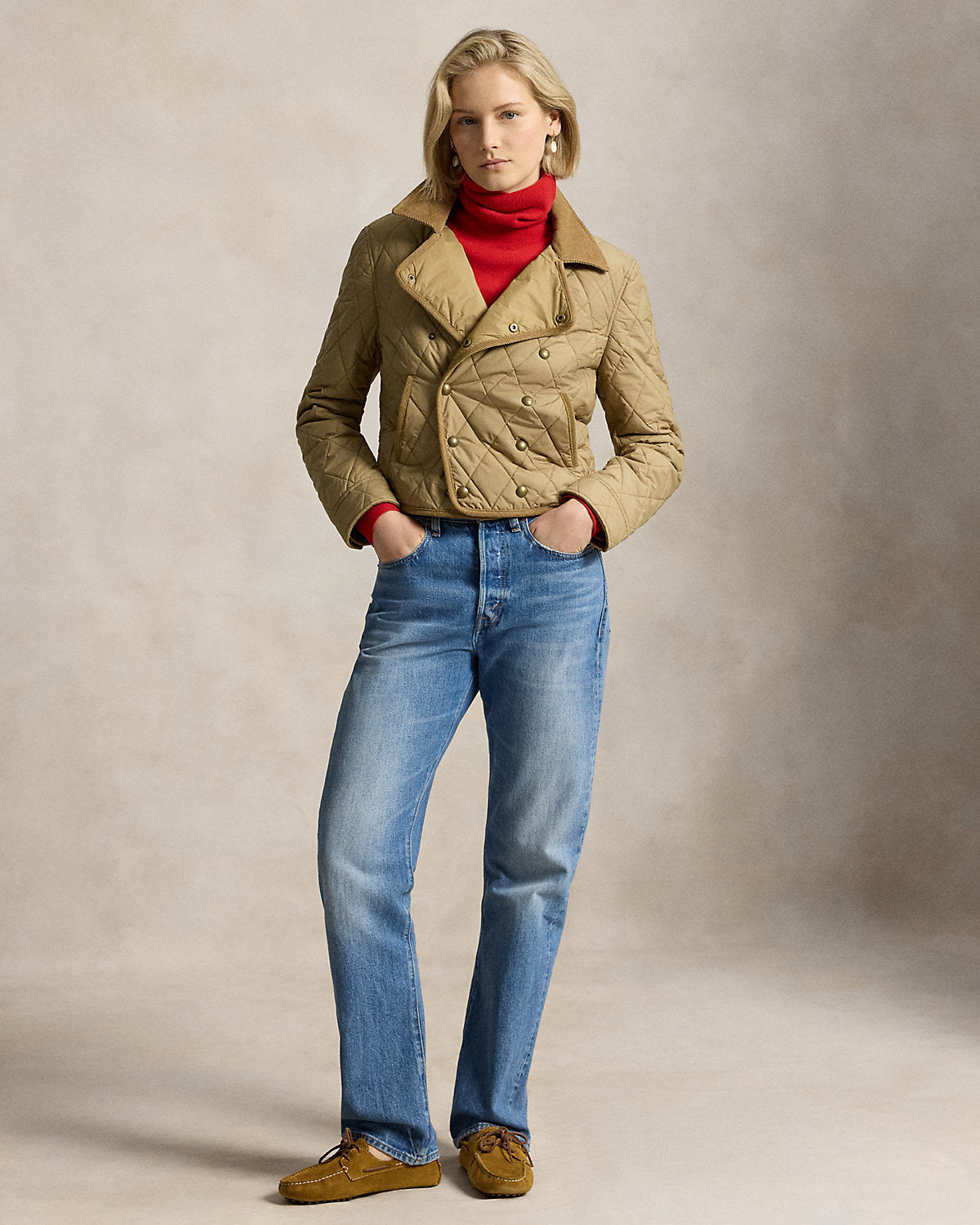 Double-Breasted Quilted Jacket