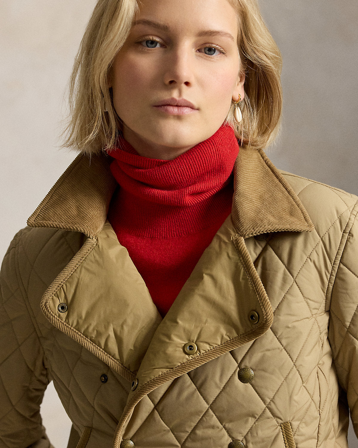 Double-Breasted Quilted Jacket