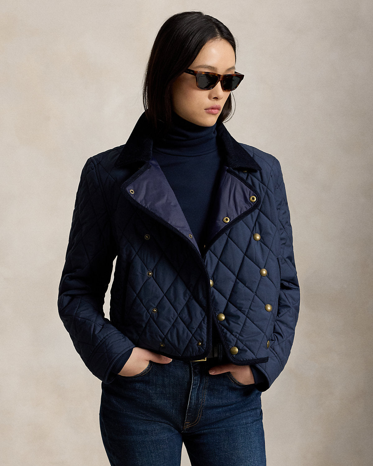 Double-Breasted Quilted Jacket