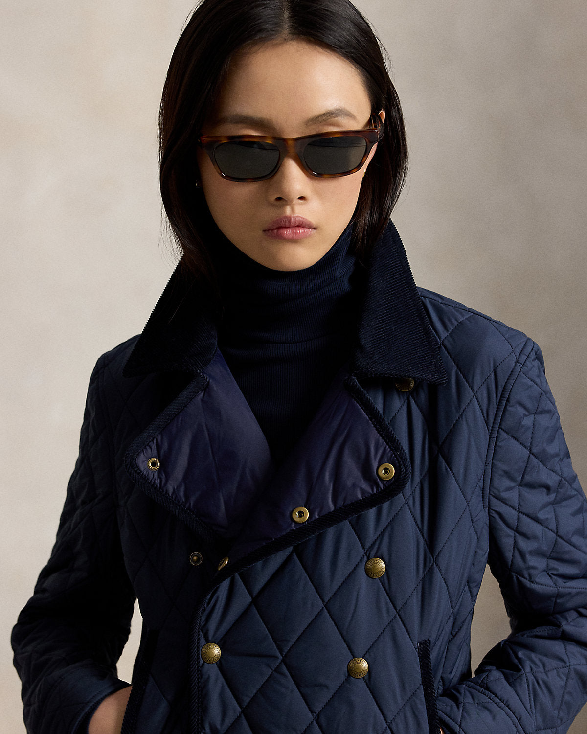 Double-Breasted Quilted Jacket