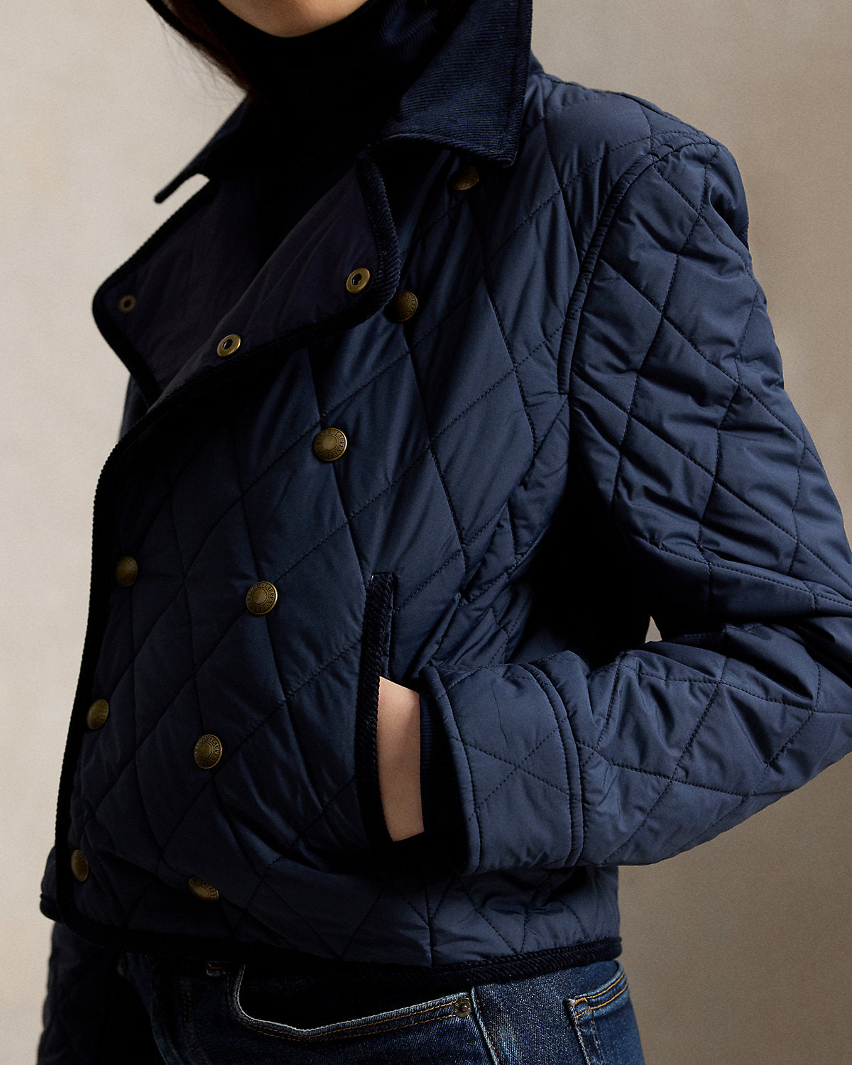 Double-Breasted Quilted Jacket