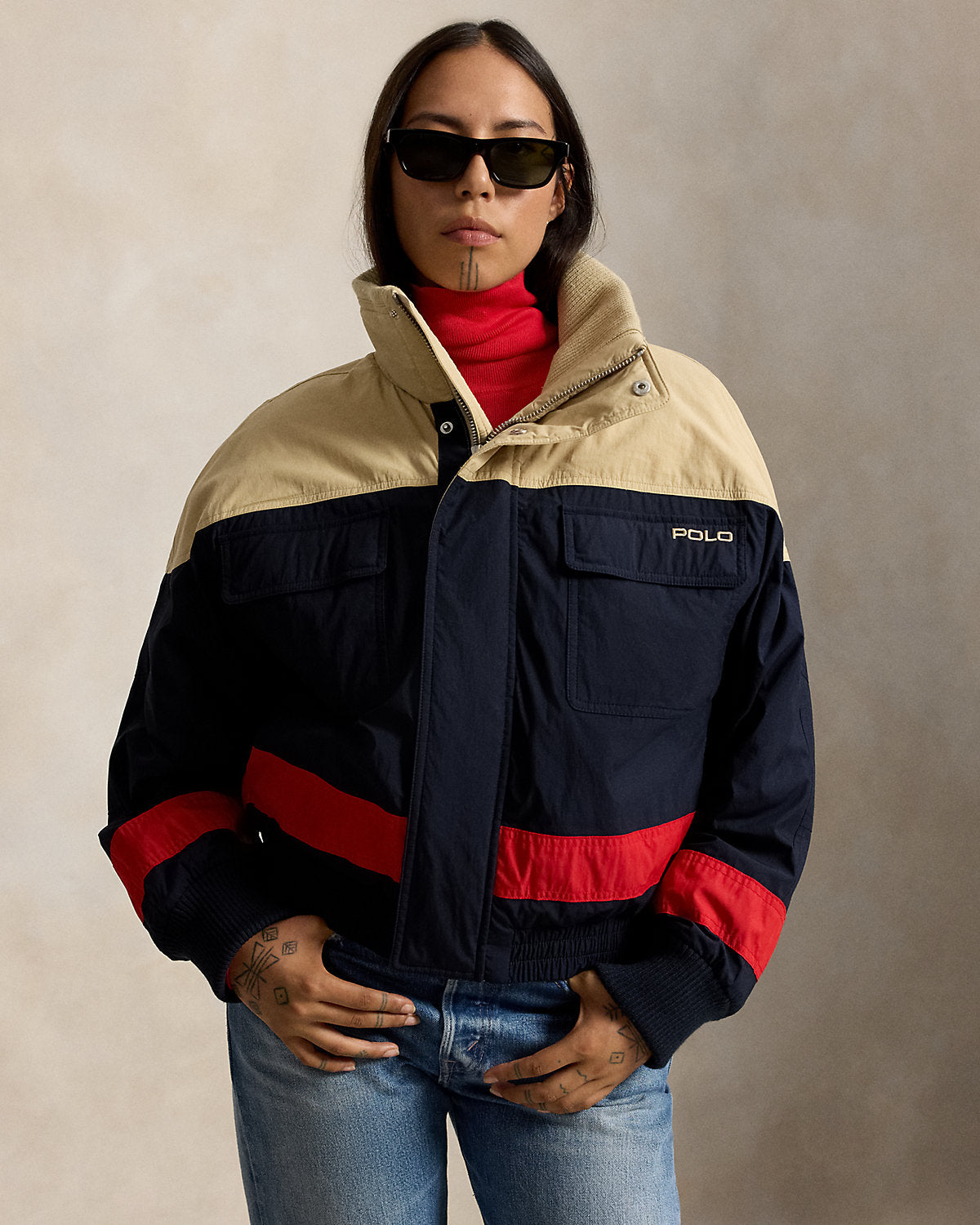 Lightweight Color-Blocked Ski Jacket