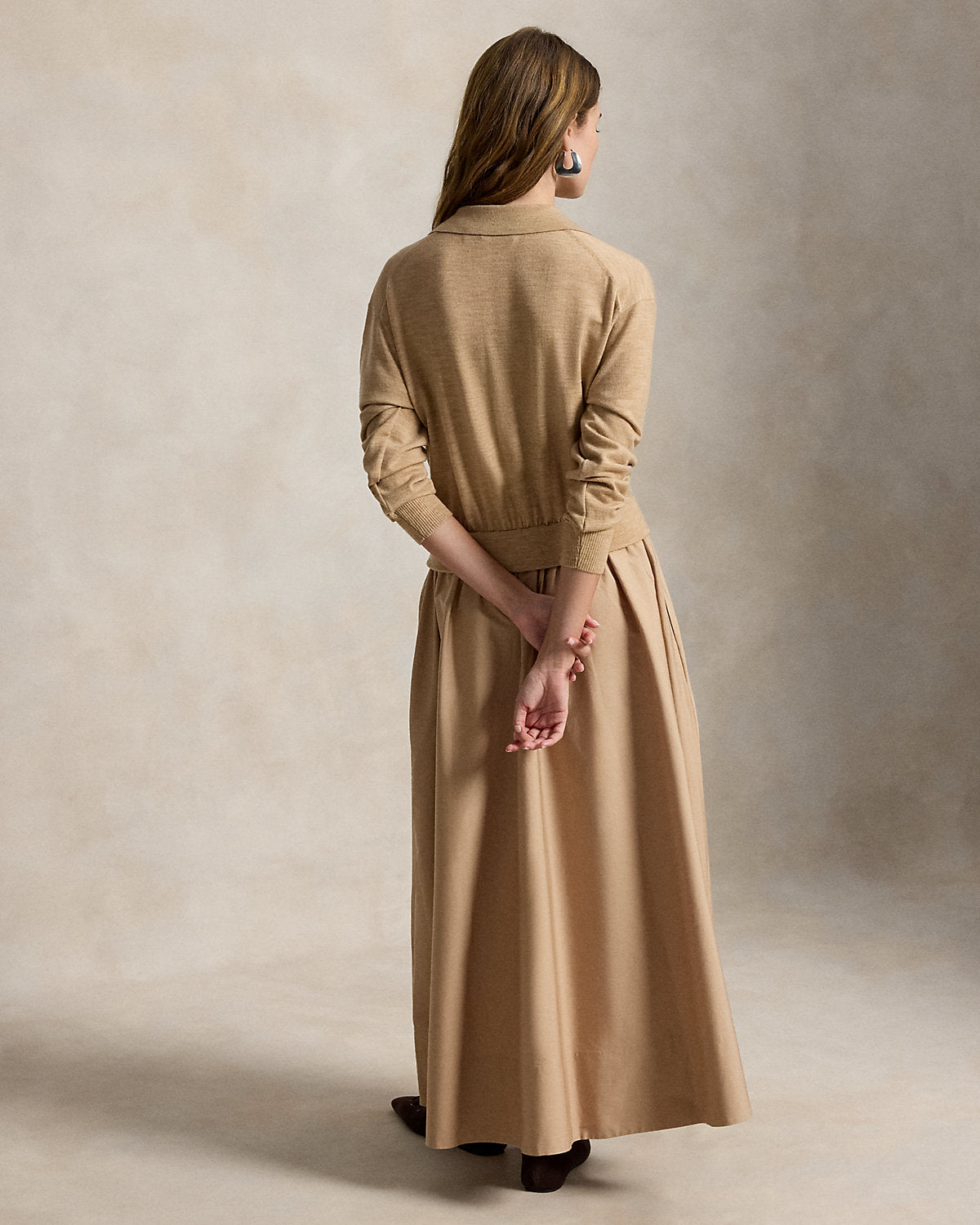 Hybrid Knit Polo-Bodice Dress