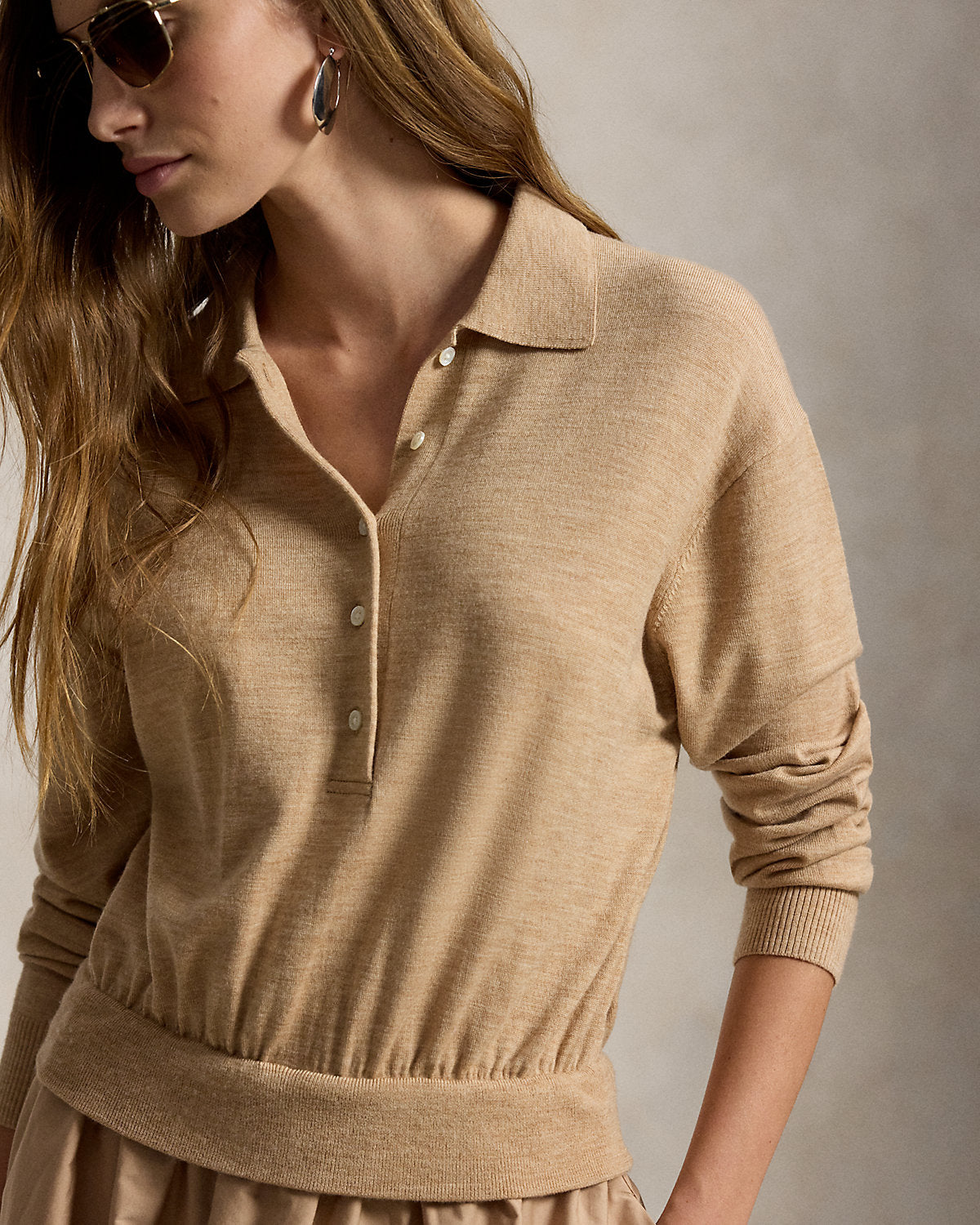 Hybrid Knit Polo-Bodice Dress