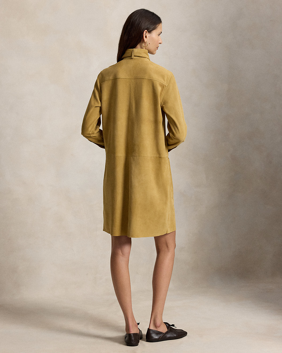 Suede Utility Dress