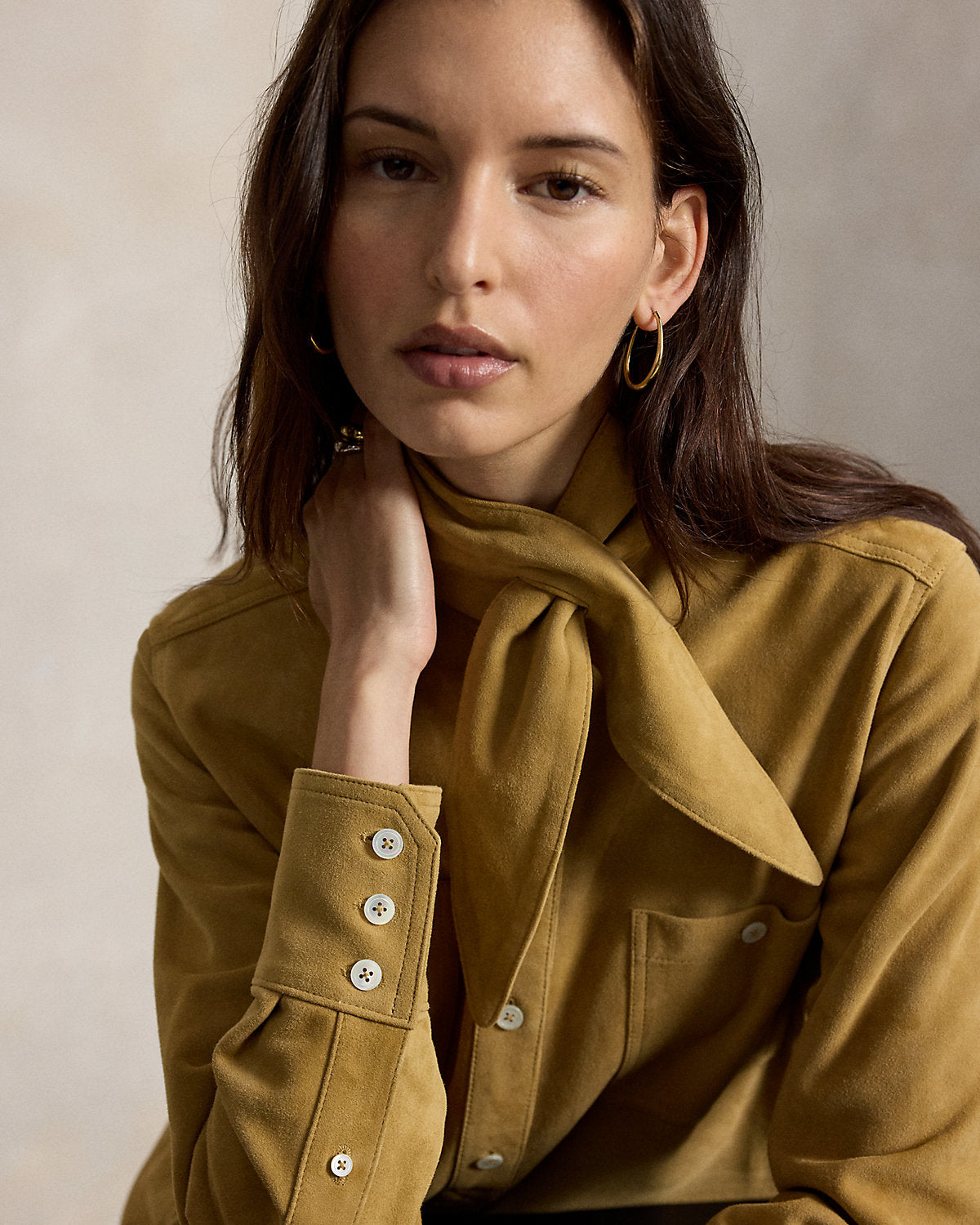 Suede Utility Dress