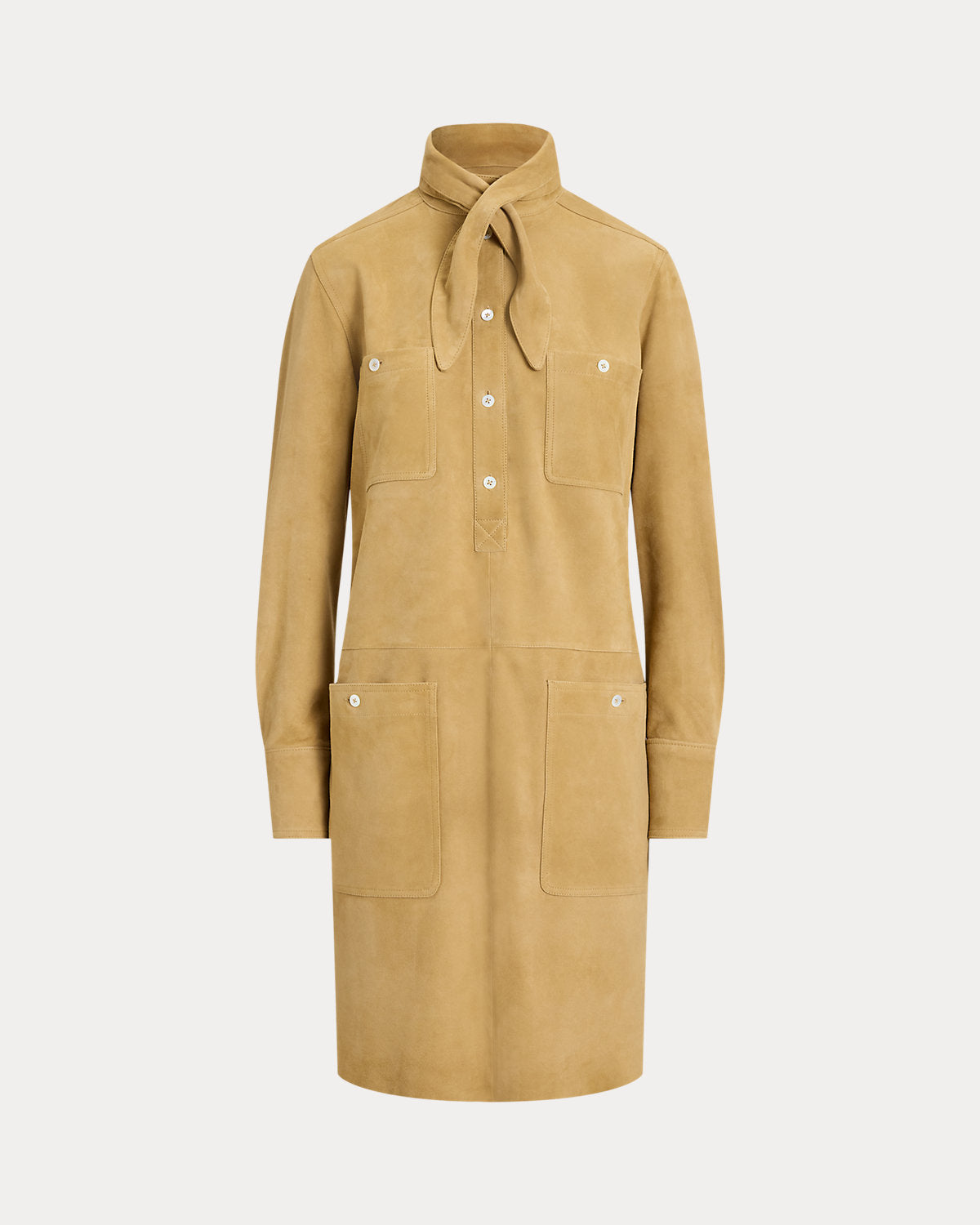 Suede Utility Dress