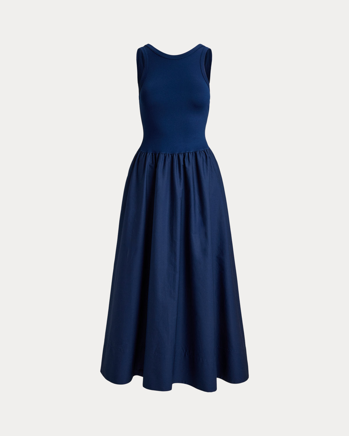 Ponte-Bodice Sleeveless Dress